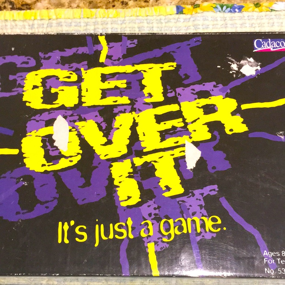 Get over it Board Game Complete Pieces like NEW Condition Chopstick strategy Fun